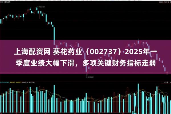 上海配资网 葵花药业（002737）2025年一季度业绩大幅下滑，多项关键财务指标走弱