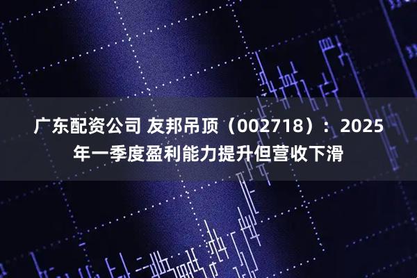 广东配资公司 友邦吊顶（002718）：2025年一季度盈利能力提升但营收下滑